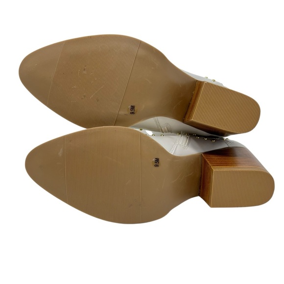 Coconuts by Matisse Cream Ankle Boots with Gold Accents - Picture 7 of 10